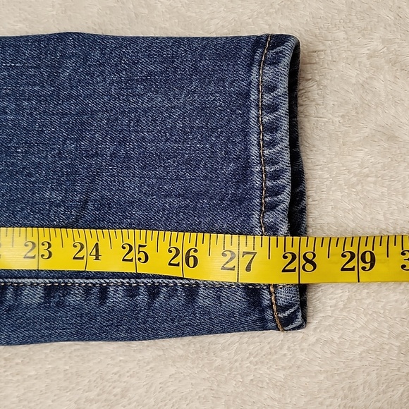 Old Navy Women's High-Rise O.G. Straight Leg Jeans - Size 0 Blue - Picture 10 of 10